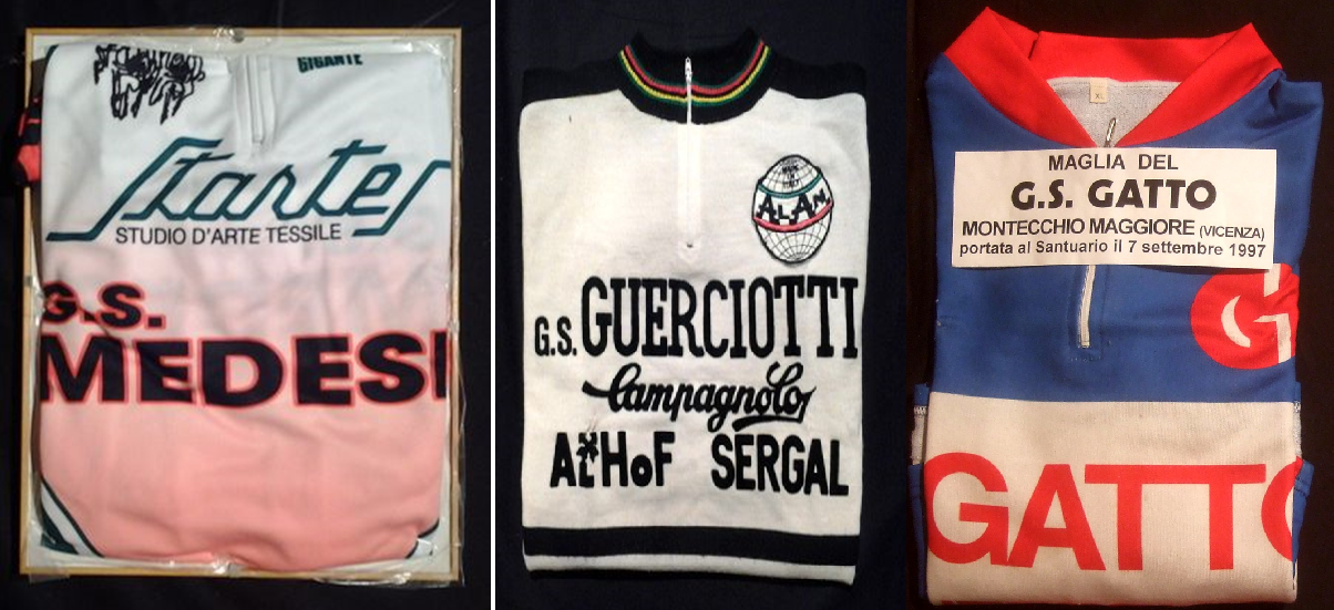 maglie donate al Santuario della Madonna del Ghisallo
